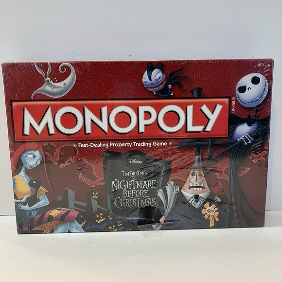 Disney | Games | Tim Burtons Disney Nightmare Before Christmas Monopoly ...